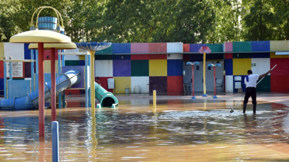 Rehabilitan en Ciudad Obregón la infraestructura hidrosanitaria para evitar inundaciones en el Parque Infantil Ostimuri