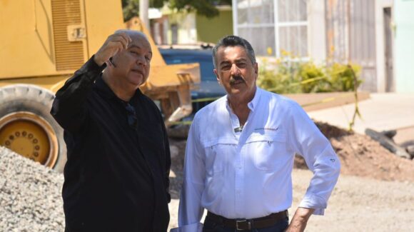 Avance favorable: Javier Lamarque supervisa obras de rehabilitación al sur de Cajeme