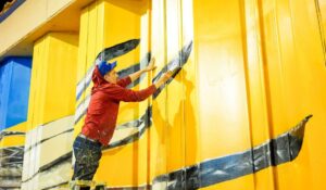 Avanza intervención mural en el paso desnivel de Colosio y Solidaridad en Hermosillo