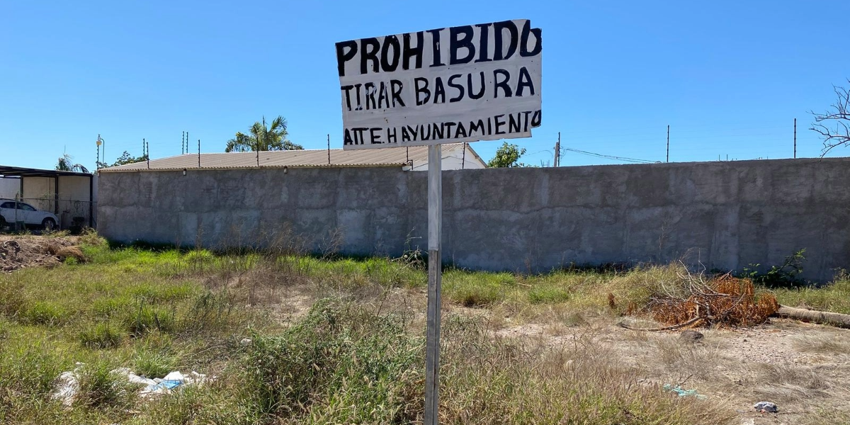 Navojoa sancionará a las personas que arrojen basura fuera de lugar