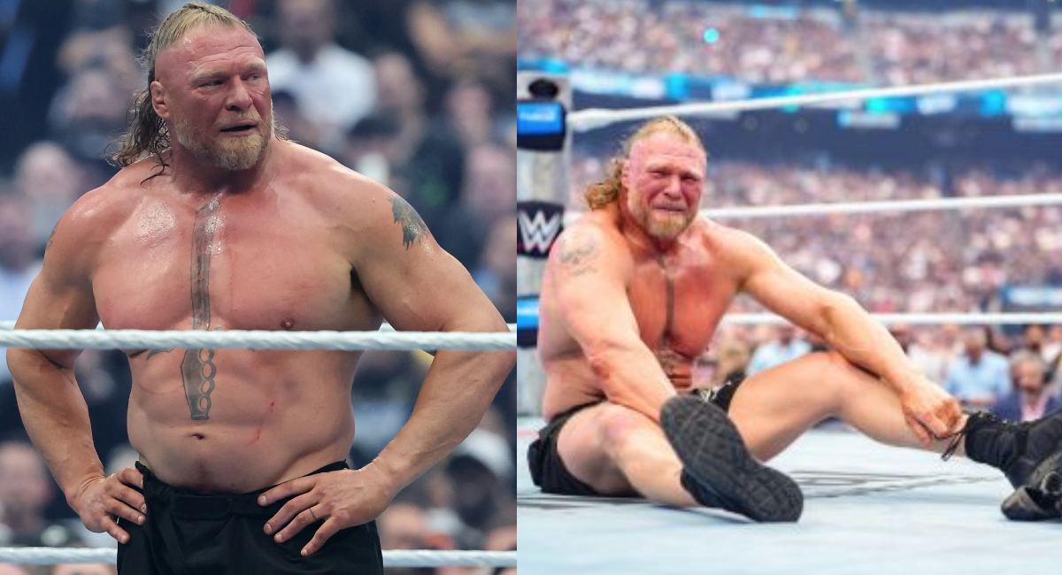 Brock Lesnar se retira de la WWE tras perder en WrestleMania 42 y rompe en llanto