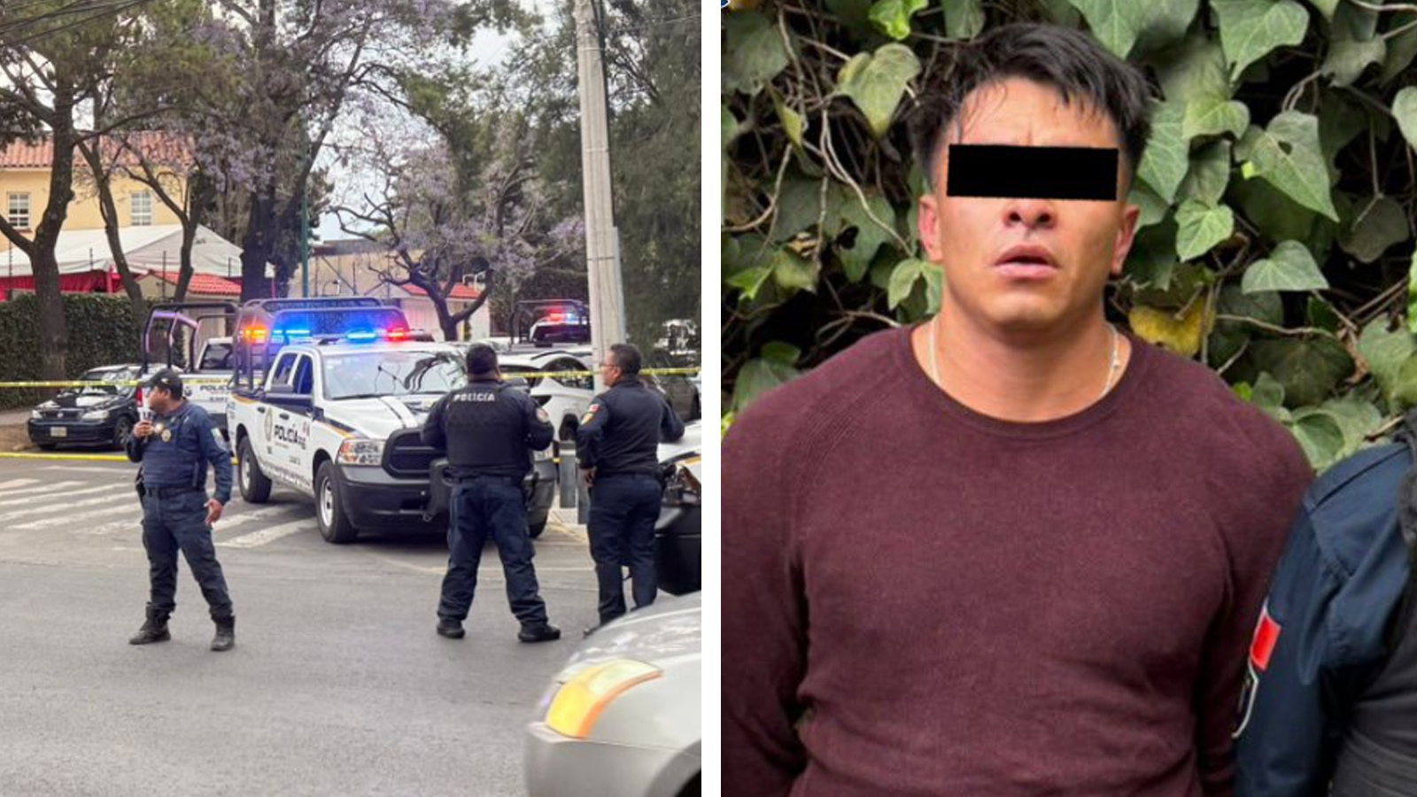 Uno de los agresores fueron detenido en el lugar de los hechos