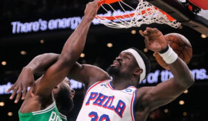 Los 76ers regresan la paliza a los Celtics para empatar la serie de primera ronda de playoffs