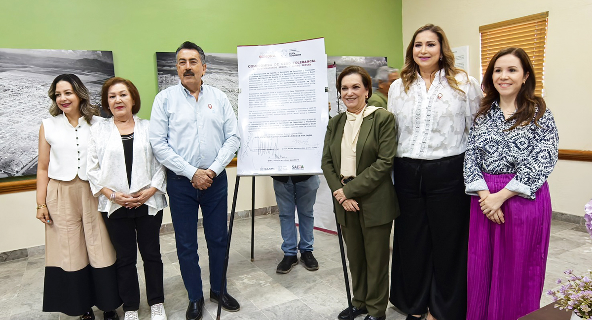 Cajeme firma ‘Compromiso Cero Tolerancia al Hostigamiento y Acoso Sexual’ con autoridades estatales