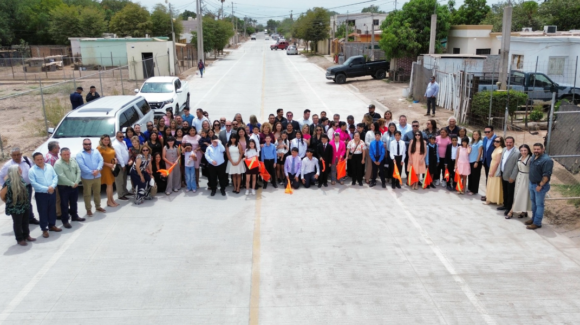 Pavimentan calles del nuevo Hospital de Navojoa; buscan mejorar su acceso
