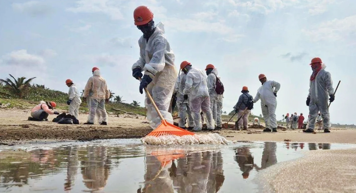 Las labores de limpieza a rendido frutos en las playas del Golfo de México