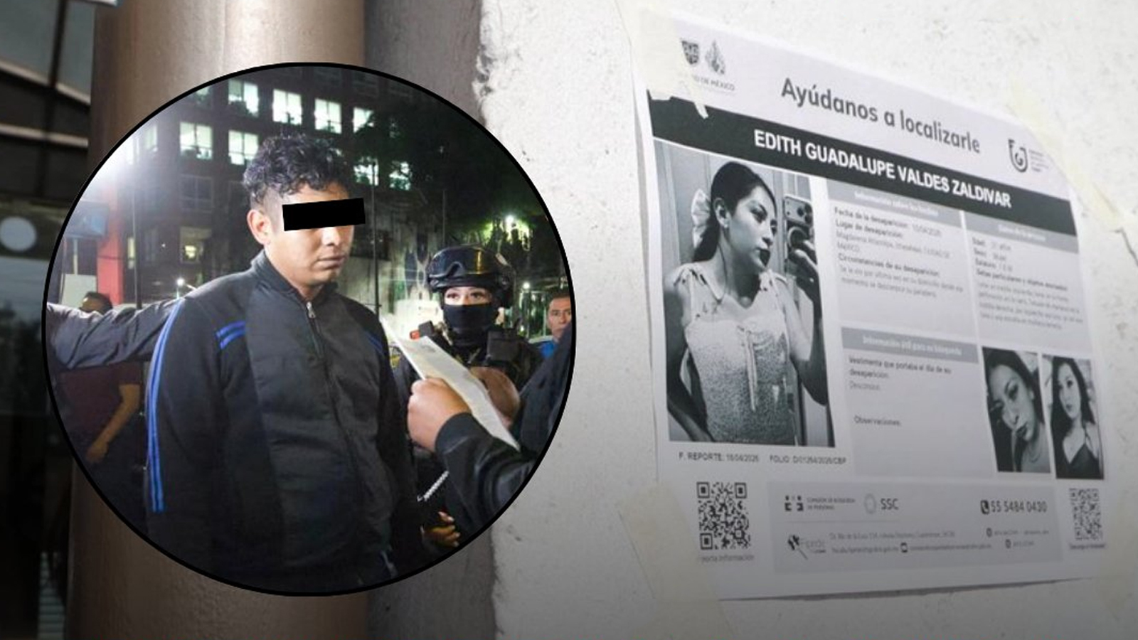 Juan Jesús 'N', detenido por su posible participación en la muerte de Edith Guadalupe