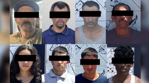 Golpe al narcomenudeo: Detienen a ocho personas con 128 envoltorios de droga en Ciudad Obregón