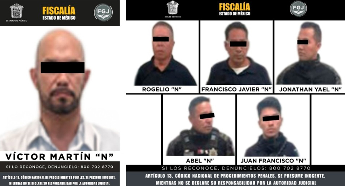 Los seis servidores públicos detenidos por diversos delitos