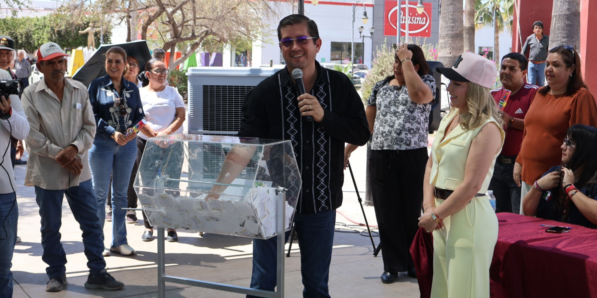 Las autoridades sortearon un auto para incentivar el pago predial en Navojoa