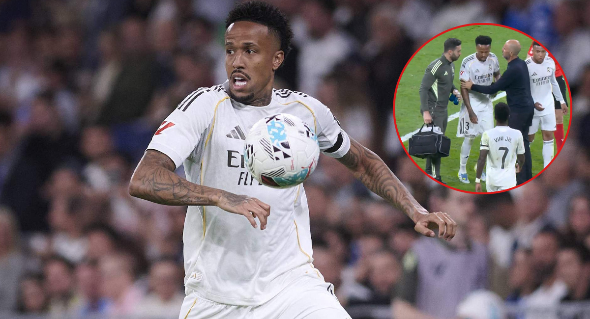 Éder Militao encendió las alarmas del Real Madrid tras sufrir una posible lesión muscular contr el Alavés