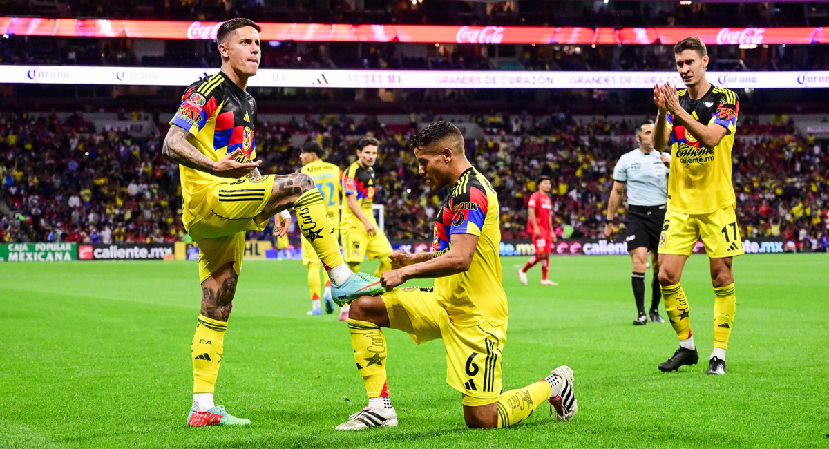 El América se llevó una contundente victoria ante el Toluca que los mete de lleno a la pelea por la Liguilla