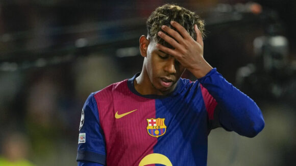 Otro golpe al Barcelona; Lamine Yamal podría perderse la vuelta de cuartos en la Champions League