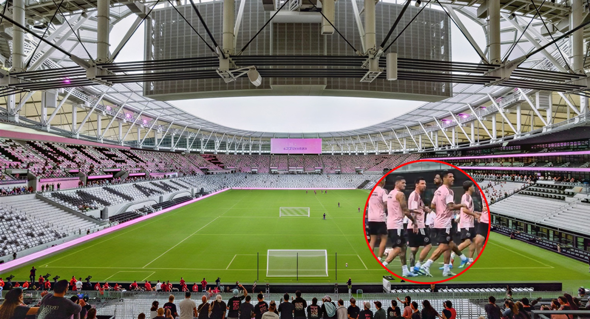 El Inter de Miami tuvo su primer entrenamiento en el Nu Stadium de cara a su inauguración