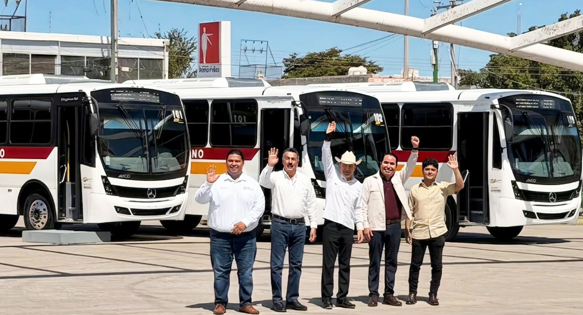 Cajeme recibe 15 nuevas unidades de transporte urbano para rutas principales