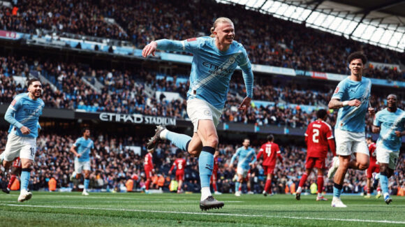Haaland lidera goleada del Manchester City sobre Liverpool y los mete a semifinales de la FA Cup