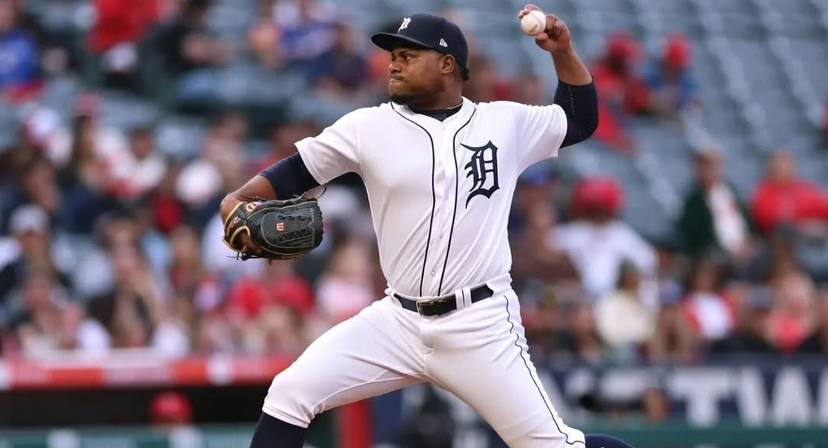 El dominicano se estrenó con el uniforme de Detroit una gran actuación