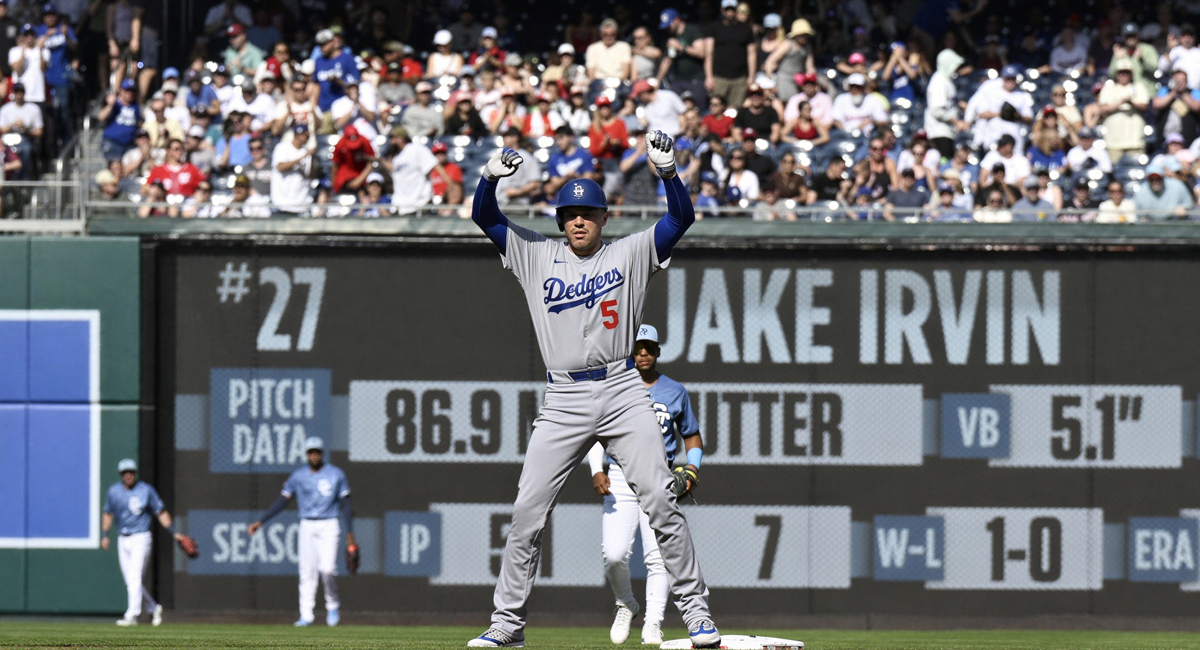 Freddie Freeman comandó a los Dodgers en su contundente triunfo ante Washington