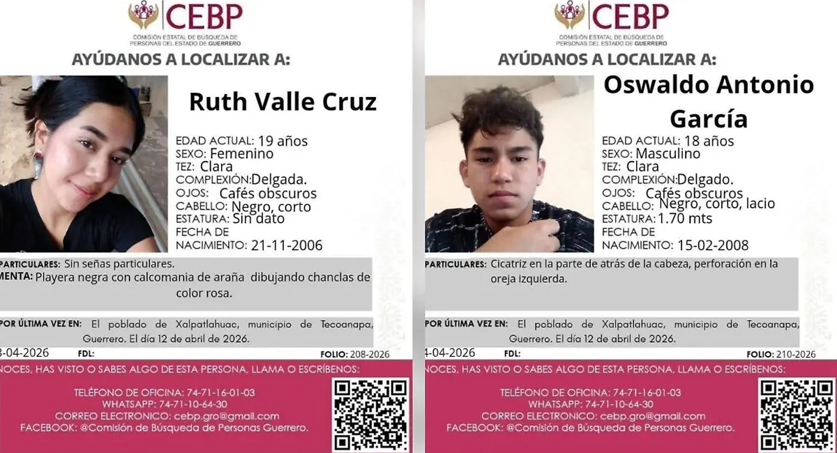 Familiares localizan fosa con restos de Ruth y Oswaldo en Guerrero; tenían 1 semana secuestrados