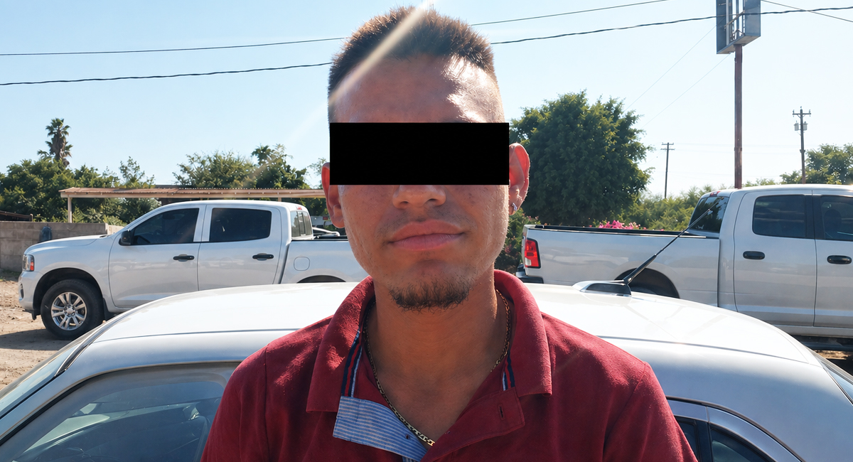 El hombre detenido, Jesús Manuel 'N', de 27 años de edad