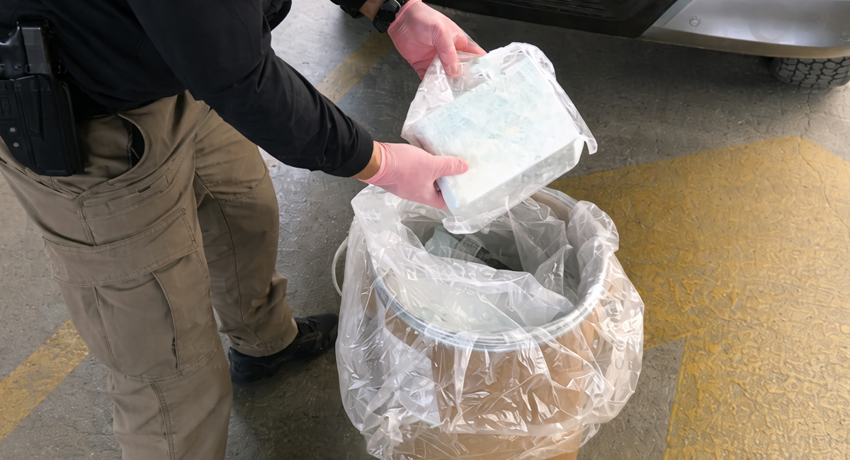 La manera en la que fue encontrada la sustancia ilegal