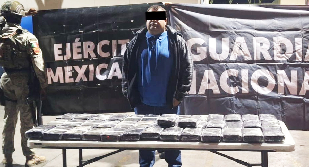 El detenido, Leonardo 'N', de 39 años originario de Culiacán, Sinaloa