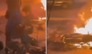 Hombre prende fuego a su moto en Brasil para evitar inspección policial: quema a su madre