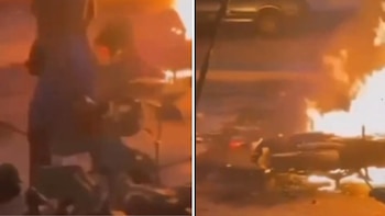 Hombre prende fuego a su moto en Brasil para evitar inspección policial: quema a su madre