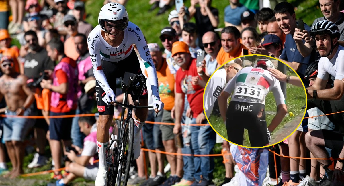 Isaac del Toro será baja permanente de la Itzulia tras sufrir una ruptura en el muslo derecho