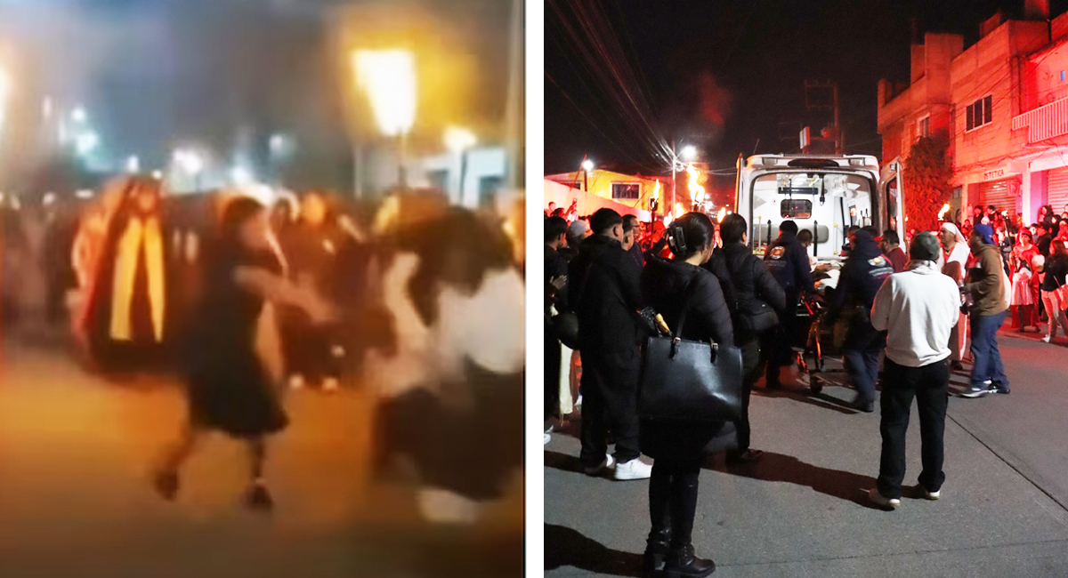 El actor de Jesús se golpeó tras caer directo al suelo