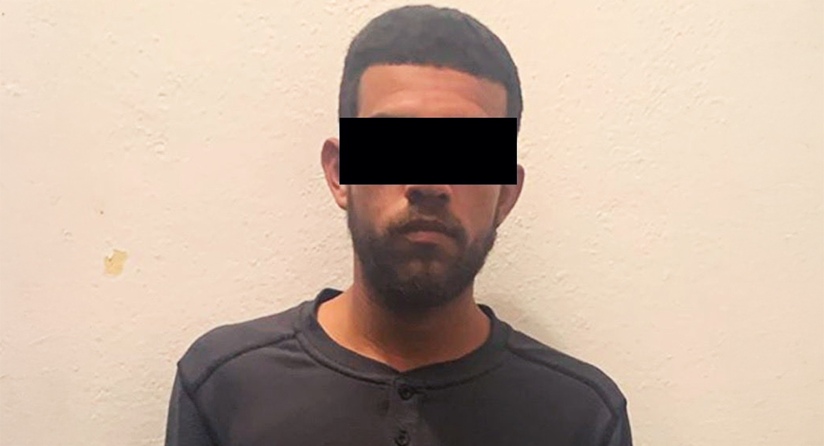 El hombre detenido, José Emir 'N', de 26 años de edad