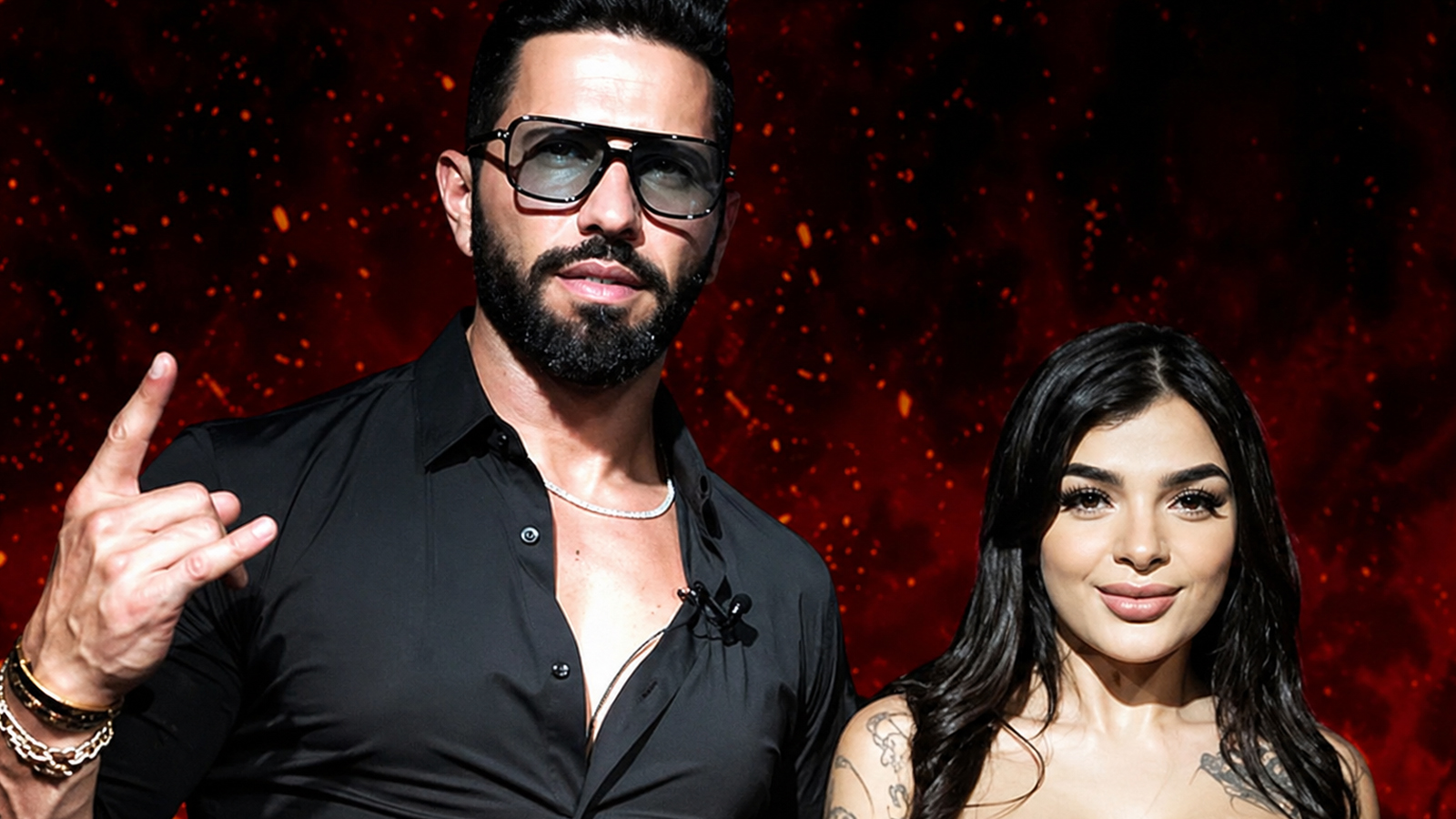 Los creadores de contenido Poncho de Nigris y Karely Ruiz