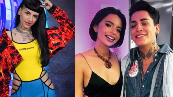 Kunno hunde a Ángela Aguilar: Filtra VIDEO de la esposa de Christian Nodal al ver noticias de Cazzu