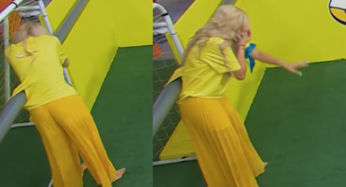 La Bebeshita se lleva tremendo golpe en la cara en vivo de Hoy