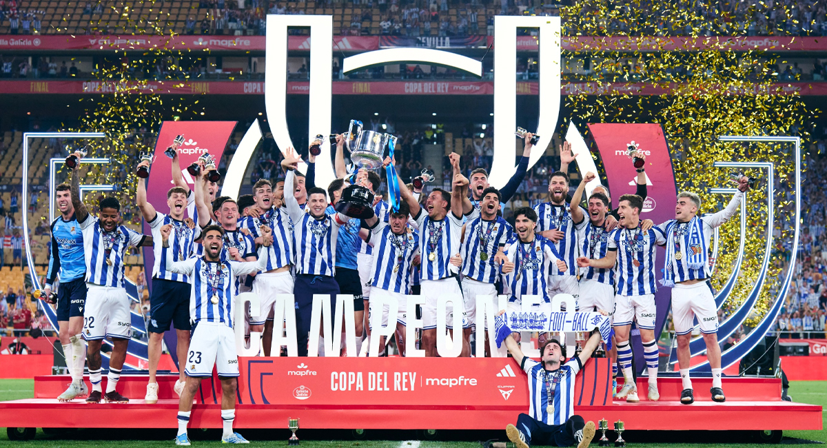 La Real Sociedad venció al Atlético de Madrid para coronarse monarca en la Copa del Rey 2026