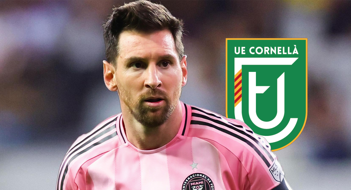 Lionel Messi se convirtió en el duelo del UE Cornella, club de la Tercera División de la RFEF