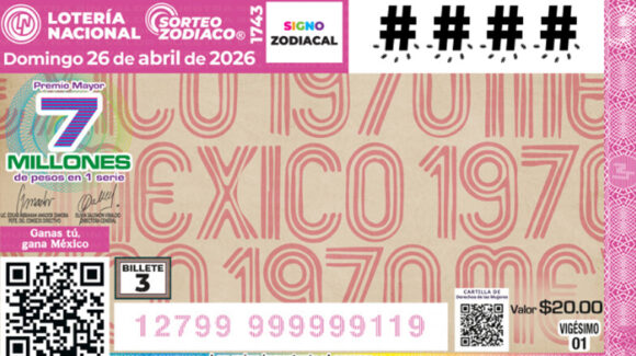 Lista COMPLETA de GANADORES Sorteo Zodiaco No. 1743 de Lotería Nacional, HOY domingo 26 de ABRIL
