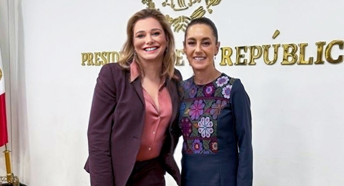 La gobernadora Chihuahua, Maru Campos, y la presidenta de México, Claudia Sheinbaum