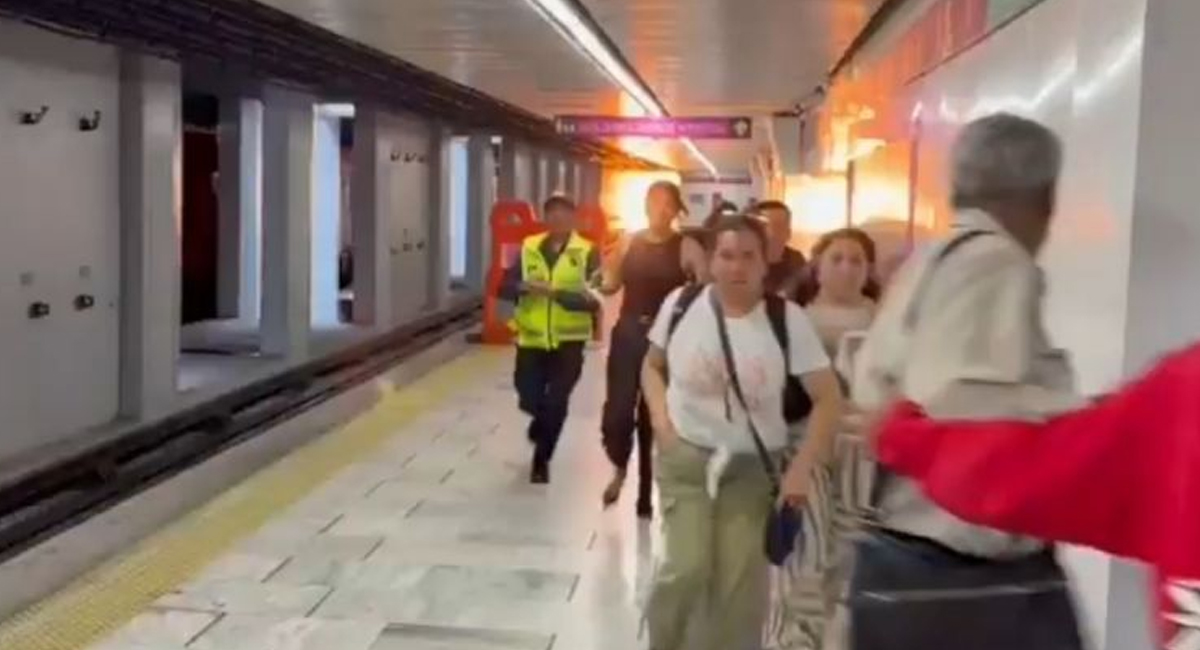 El momento en que un fogonazo se observó en el lugar de los hechos