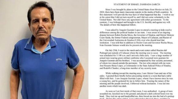 ‘Mayo’ Zambada ya había vinculado a Rocha Moya con ‘Los Chapitos’ en una carta en 2024