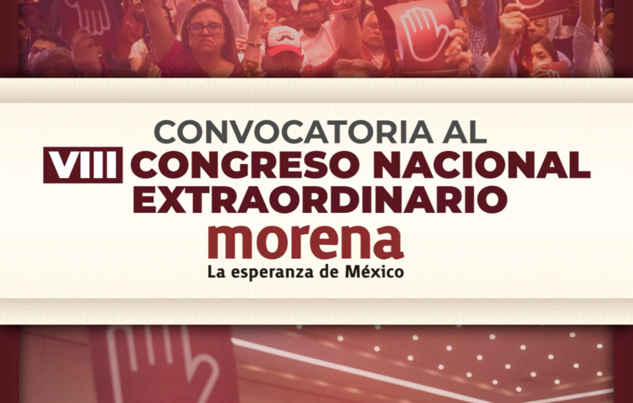Morena convoca relevo de dirigencia el 3 de mayo en consejo nacional.