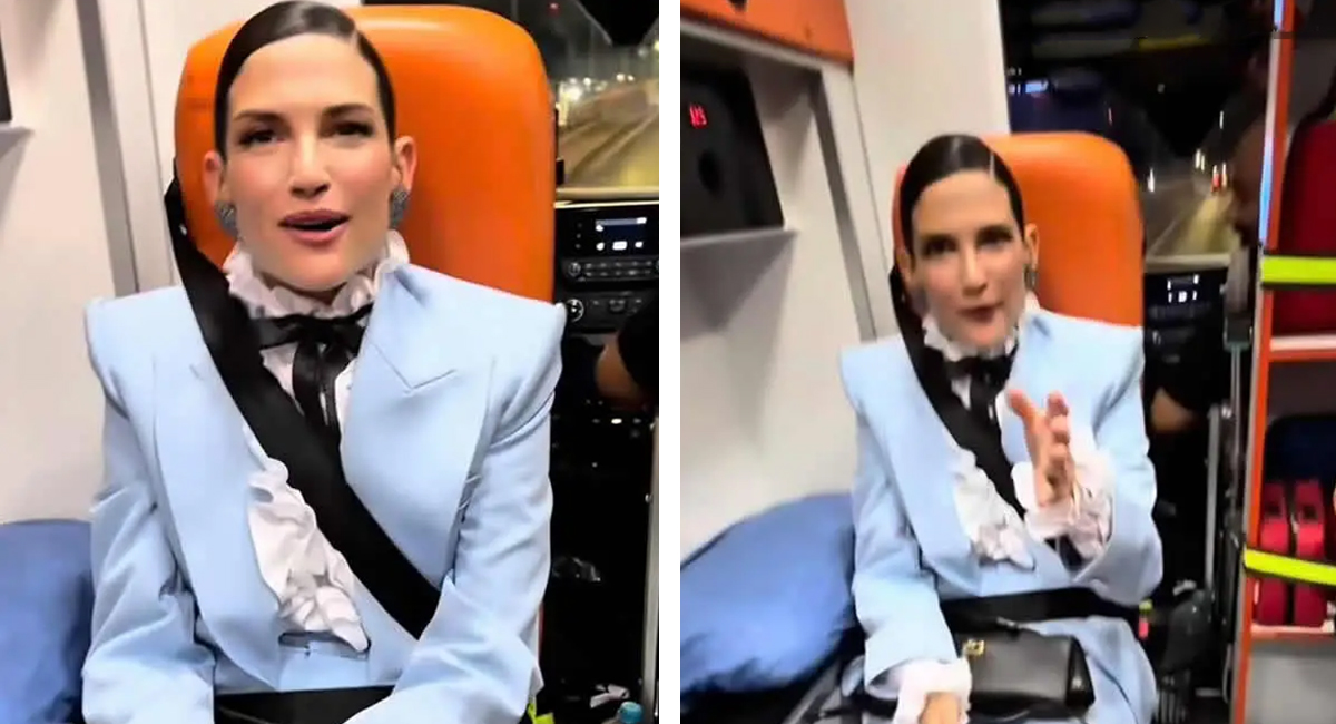 VIDEO: Natalia Jiménez da la cara y responde a críticas por usar ambulancia para llegar a fiesta de Carlos Rivera