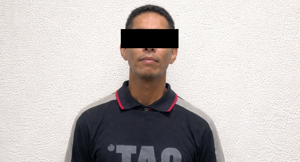 El hombre detenido por actos de violencia, Gabriel 'N', de 43 años de edad