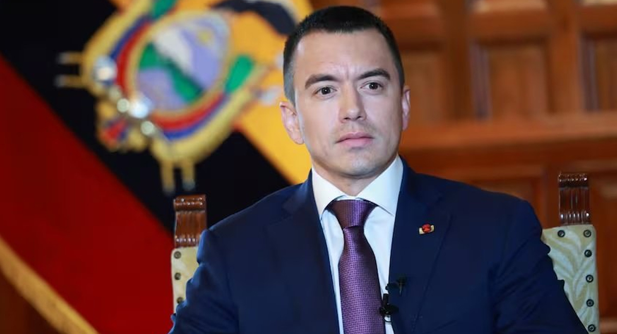 El presidente de Ecuador, Daniel Noboa
