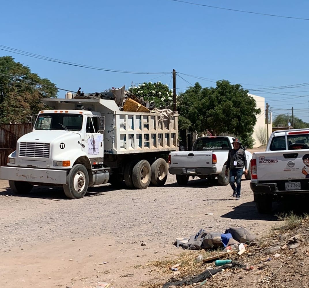 Navojoa elimina 477 toneladas de cacharros para prevenir dengue y rickettsia