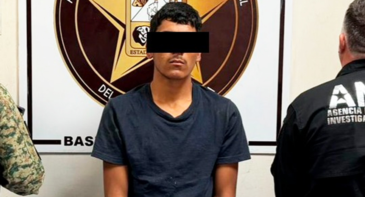 El hombre detenido, Javier Ernesto 'N', de 20 años de edad