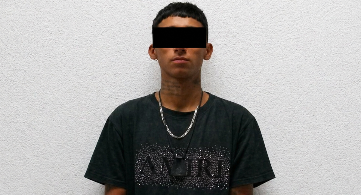 El hombre detenido, Héctor Ángel 'N', de 21 años de edad