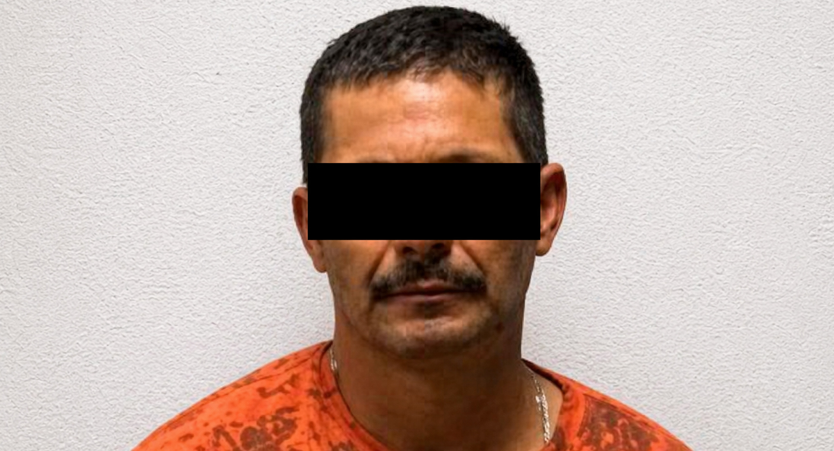 El hombre detenido, Israel Filiberto 'N', de 45 años de edad