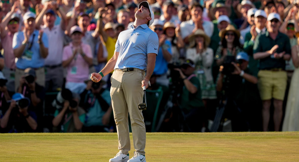 Por segunda ocasión consecutiva, Rory se alzó con el título del Masters de Augusta