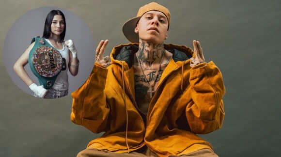 Santa Fe Klan lleva serenata romántica a boxeadora de Hermosillo